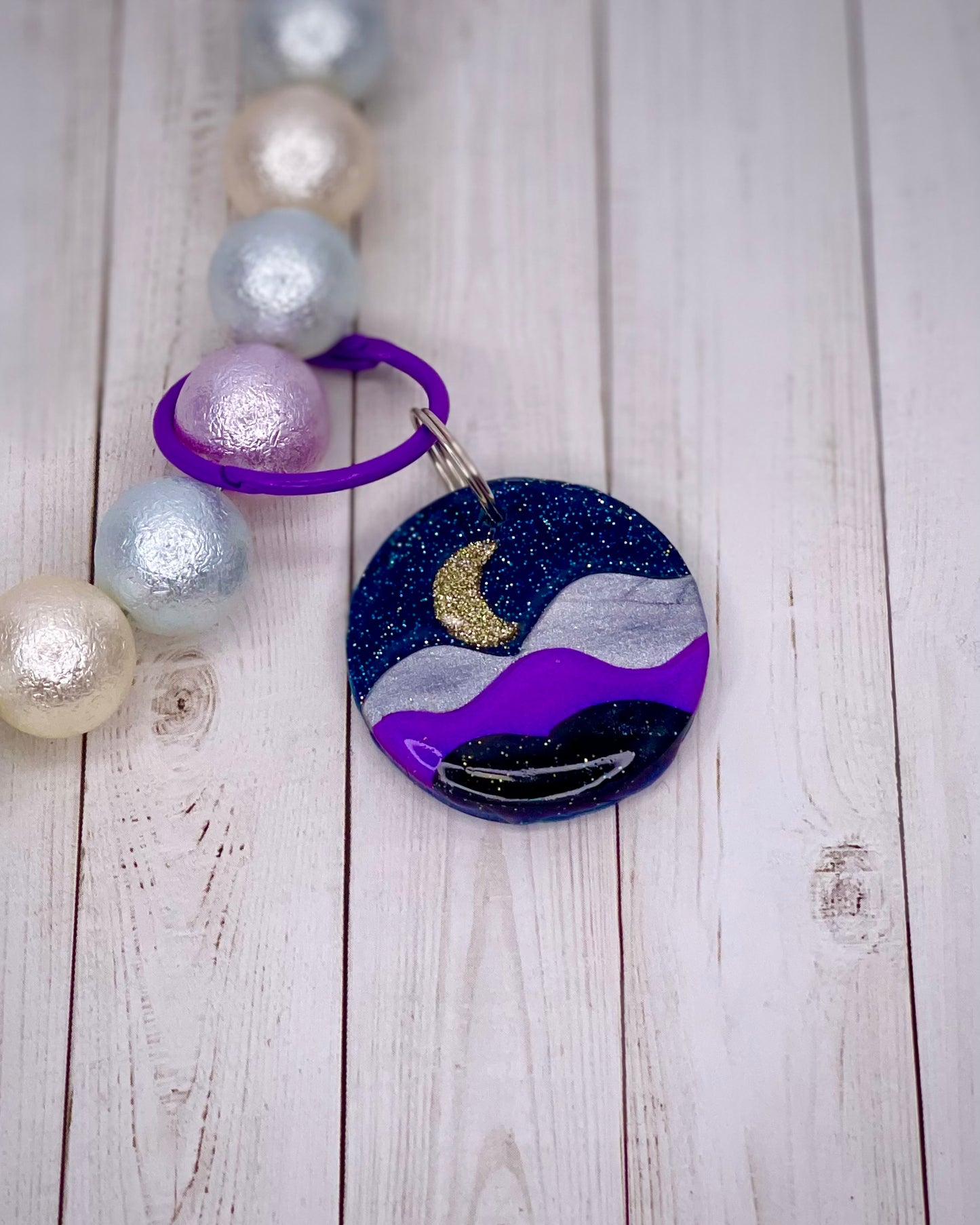 moon and mountain tag