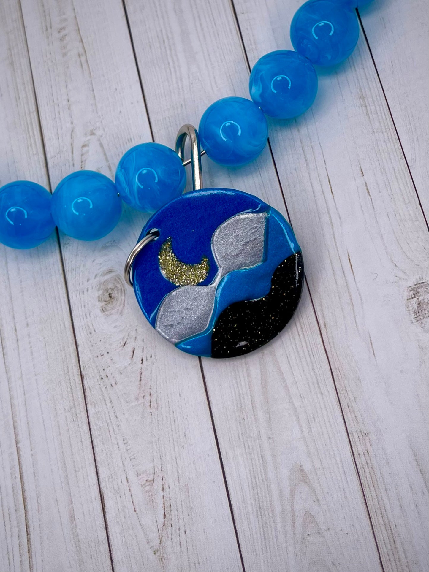 moon and mountain tag