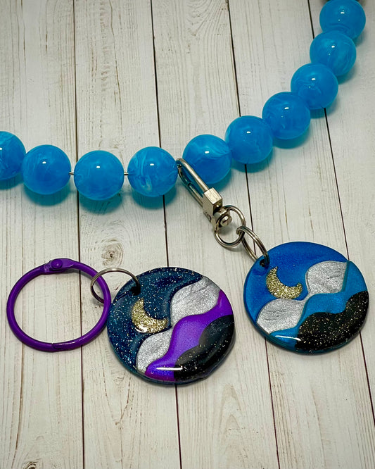 moon and mountain tag